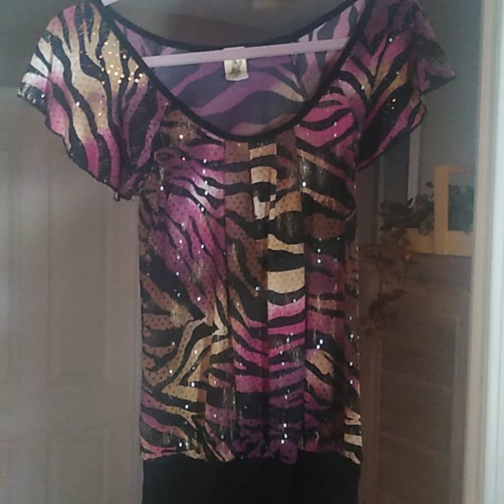 Capia Zebra Print Blouse